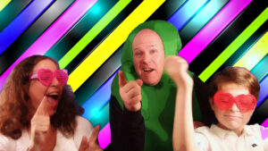 Koolickle Man sings with Koolickle Kids