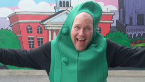 Neil Dandy in a pickle suit