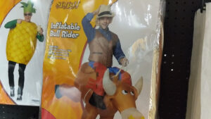 inflatable bull rider costume