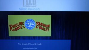 Feld Entertainment web page for starting Ringling audition process