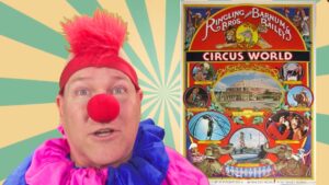 Neil Dandy with Circus World theme park poster