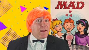 Neil Dandy with MAD cover of Archie