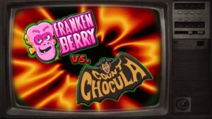 franken berry vs. count chocula graphic