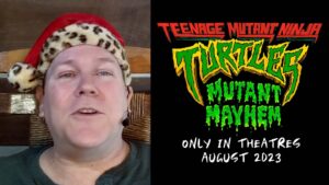 neil dandy with teenage mutant ninja turtles mutant mayhem poster