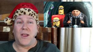 neil dandy with picture of despicable me minions