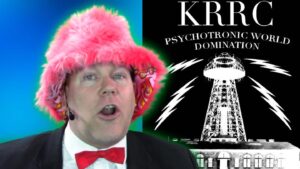 neil dandy with promo graphic for krrc