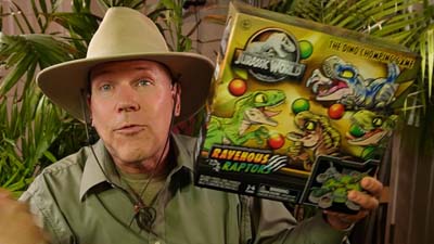 neil dandy with ravenous raptors game box