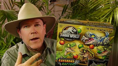 neil dandy with ravenous raptors game box