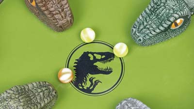 closeup of ravenous raptors game field