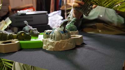 side view of game board