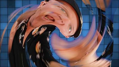 neil dandy twirling around in a vortex