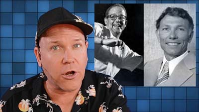 neil dandy with picture of the wham-o founders