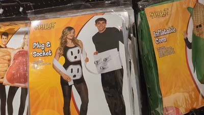 plug and socket couples costumes