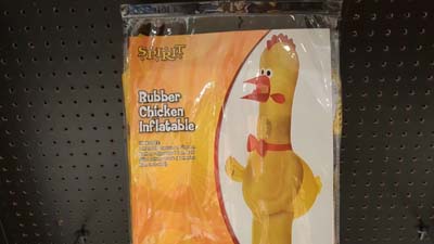 inflatable rubber chicken costume