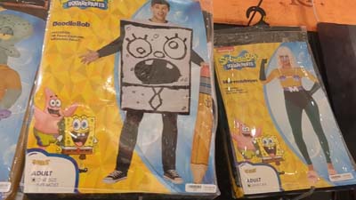 pencil drawn spongebob squarepants costume