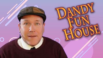 neil dandy with the dandy fun house logo