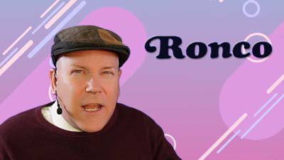 neil dandy with the classic ronco logo