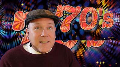 neil dandy with a 70s graphic