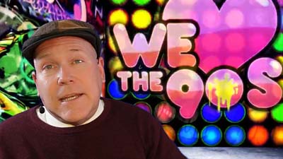 neil dandy with a graphic that says we love the 90s