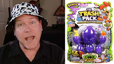 neil dandy with a package of trash pack
