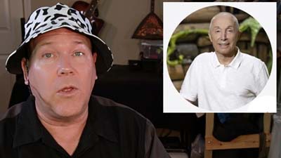 neil dandy with picture of moose toys executive manny stul
