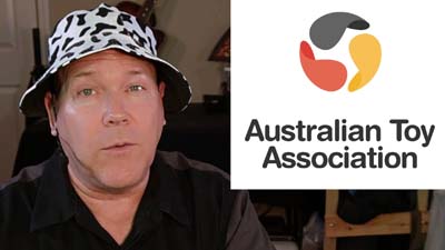 neil dandy with australian toy association logo
