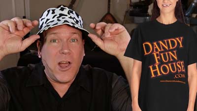 neil dandy with picture of dandy fun house t-shirt