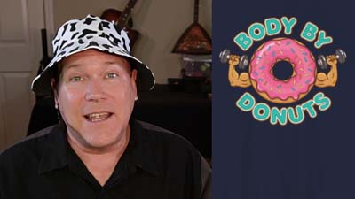 neil dandy with body by donuts t-shirt design
