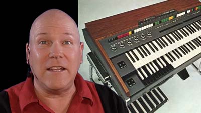 neil dandy with picture of a synthesizer