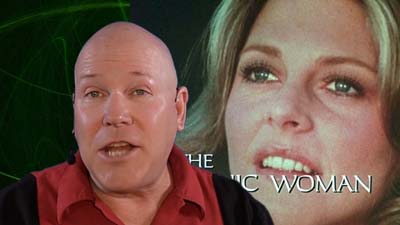 neil dandy with picture of lindsay wagner as the bionic woman