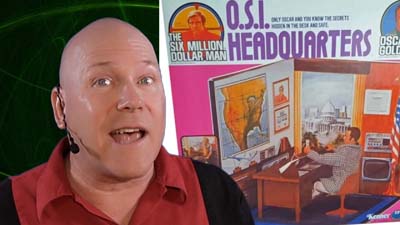 neil dandy with six million dollar man o.s.i. headquarters playset