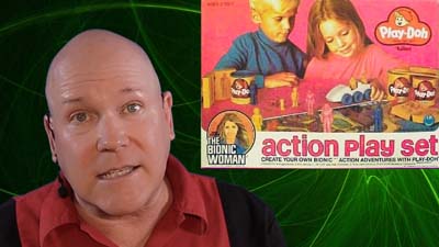 neil dandy with bionic woman play doh playset