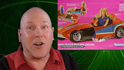 neil dandy with bionic woman sports car