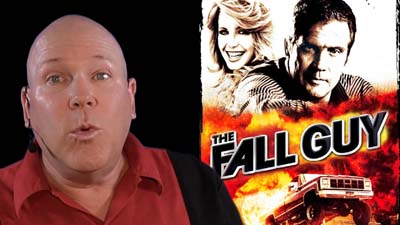 neil dandy with picture of the fall guy promotional graphic