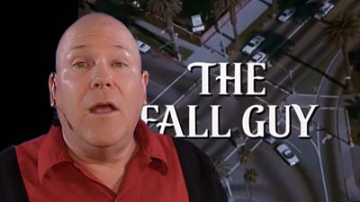 neil dandy with picture of the fall guy tv opening