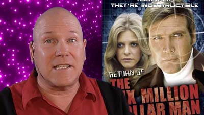 neil dandy with picture of six million dollar man and bionic woman