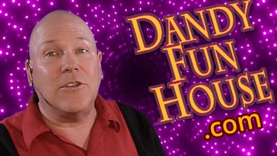 neil dandy with dandyfunhouse.com logo