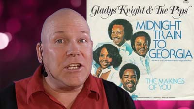 neil dandy with gladys knight and the pips 45rpm record cover of midnight train to georgia