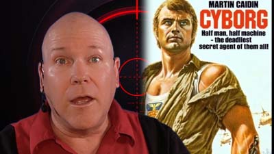 neil dandy with cover of the book cyborg