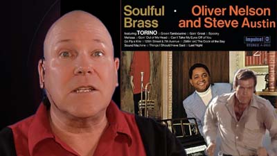 neil dandy with picture of oliver nelson album cover featuring lee majors