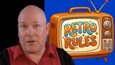 neil dandy with retro rules lunch box graphic