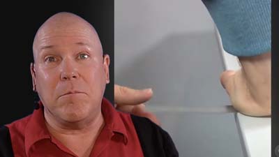 neil dandy with picture of a ruler being snapped on the edge of a table